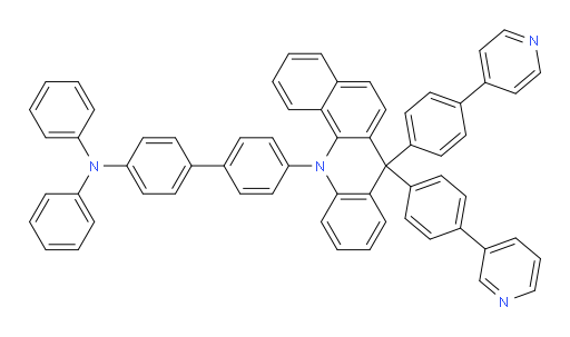 N,N-diphenyl-4'-(7-(4-(pyridin-3-yl)phenyl)-7-(4-(pyridin-4-yl)phenyl)benzo[c]acridin-12(7H)-yl)-[1,1'-biphenyl]-4-amine