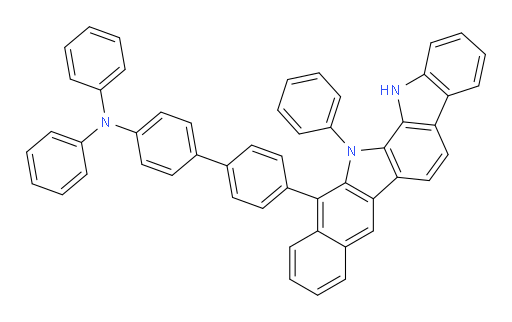 N,N-diphenyl-4'-(14-phenyl-1,14-dihydrobenzo[h]indolo[2,3-a]carbazol-13-yl)-[1,1'-biphenyl]-4-amine