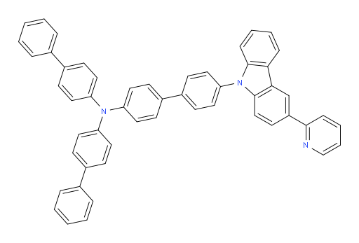 N,N-di([1,1'-biphenyl]-4-yl)-4'-(3-(pyridin-2-yl)-9H-carbazol-9-yl)-[1,1'-biphenyl]-4-amine