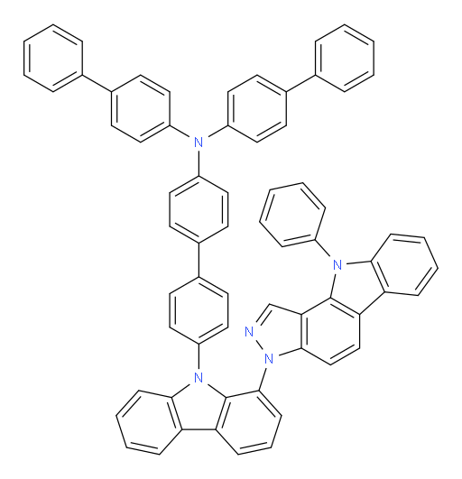 N,N-di([1,1'-biphenyl]-4-yl)-4'-(1-(10-phenylpyrazolo[4,3-a]carbazol-3(10H)-yl)-9H-carbazol-9-yl)-[1,1'-biphenyl]-4-amine