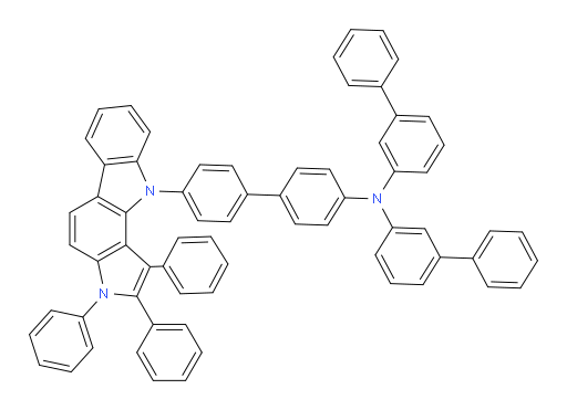 N-([1,1'-biphenyl]-3-yl)-N-(4'-(1,2,3-triphenylpyrrolo[3,2-a]carbazol-10(3H)-yl)-[1,1'-biphenyl]-4-yl)-[1,1'-biphenyl]-3-amine