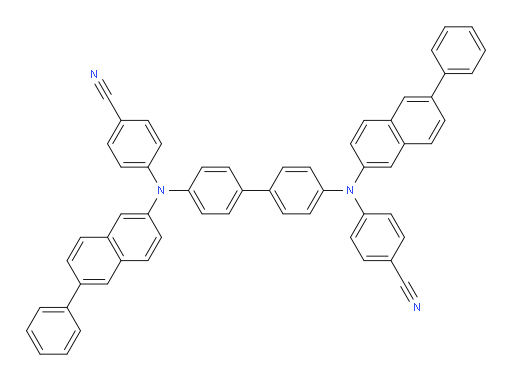 4,4'-([1,1'-biphenyl]-4,4'-diylbis((6-phenylnaphthalen-2-yl)azanediyl))dibenzonitrile