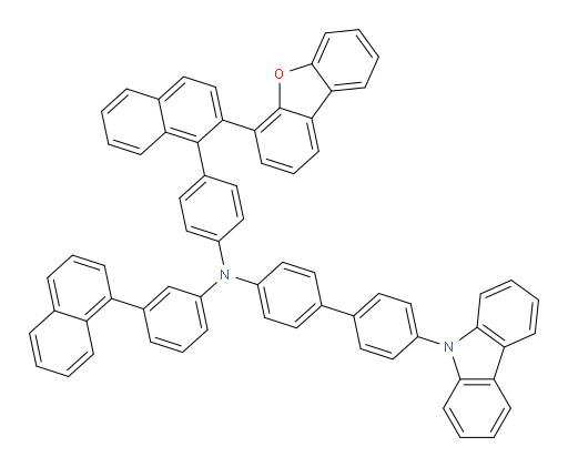 4'-(9H-carbazol-9-yl)-N-(4-(2-(dibenzo[b,d]furan-4-yl)naphthalen-1-yl)phenyl)-N-(3-(naphthalen-1-yl)phenyl)-[1,1'-biphenyl]-4-amine