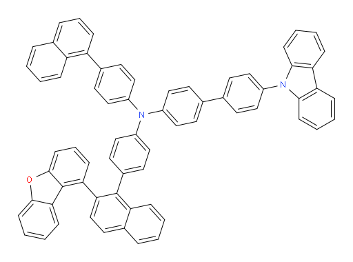 4'-(9H-carbazol-9-yl)-N-(4-(2-(dibenzo[b,d]furan-1-yl)naphthalen-1-yl)phenyl)-N-(4-(naphthalen-1-yl)phenyl)-[1,1'-biphenyl]-4-amine