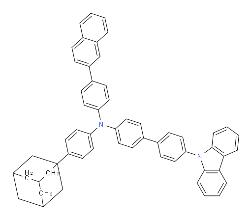 N-(4-(adamantan-1-yl)phenyl)-4'-(9H-carbazol-9-yl)-N-(4-(naphthalen-2-yl)phenyl)-[1,1'-biphenyl]-4-amine