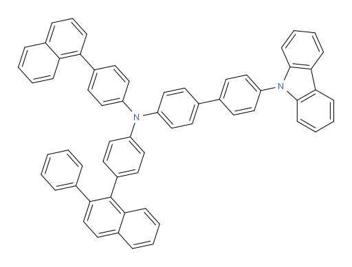 4'-(9H-carbazol-9-yl)-N-(4-(naphthalen-1-yl)phenyl)-N-(4-(2-phenylnaphthalen-1-yl)phenyl)-[1,1'-biphenyl]-4-amine
