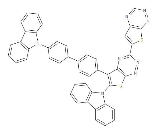 5-(4'-(9H-carbazol-9-yl)-[1,1'-biphenyl]-4-yl)-6-(9H-carbazol-9-yl)-3,6'-bithieno[3,2-e][1,2,4]triazine