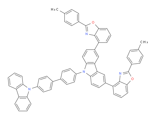 4,4'-(9-(4'-(9H-carbazol-9-yl)-[1,1'-biphenyl]-4-yl)-9H-carbazole-3,6-diyl)bis(2-(p-tolyl)benzo[d]oxazole)