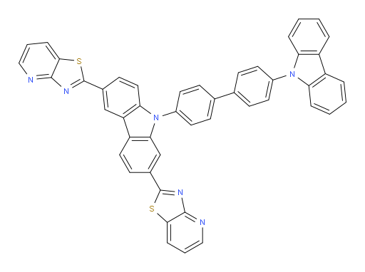 2,2'-(9-(4'-(9H-carbazol-9-yl)-[1,1'-biphenyl]-4-yl)-9H-carbazole-2,6-diyl)dithiazolo[4,5-b]pyridine