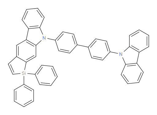 9-(4'-(9H-carbazol-9-yl)-[1,1'-biphenyl]-4-yl)-1,1-diphenyl-1,9-dihydrosilolo[2,3-b]carbazole