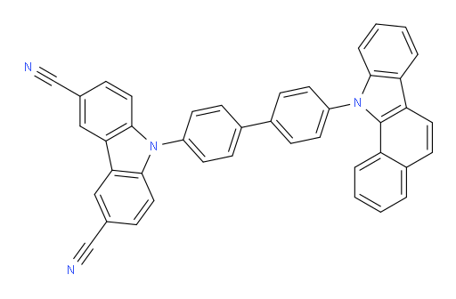 9-(4'-(11H-benzo[a]carbazol-11-yl)-[1,1'-biphenyl]-4-yl)-9H-carbazole-3,6-dicarbonitrile