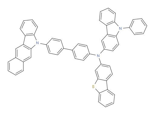 N-(4'-(5H-benzo[b]carbazol-5-yl)-[1,1'-biphenyl]-4-yl)-N-(dibenzo[b,d]thiophen-3-yl)-9-phenyl-9H-carbazol-3-amine