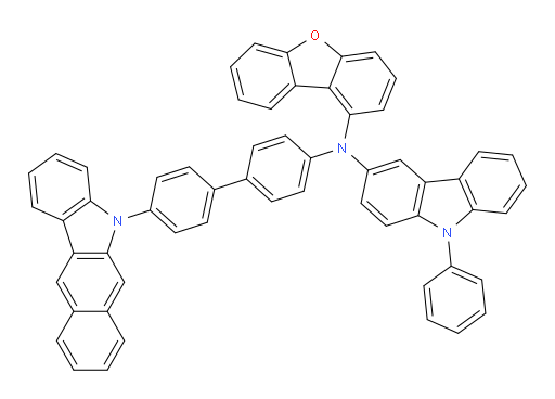 N-(4'-(5H-benzo[b]carbazol-5-yl)-[1,1'-biphenyl]-4-yl)-N-(dibenzo[b,d]furan-1-yl)-9-phenyl-9H-carbazol-3-amine