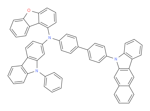N-(4'-(5H-benzo[b]carbazol-5-yl)-[1,1'-biphenyl]-4-yl)-N-(dibenzo[b,d]furan-1-yl)-9-phenyl-9H-carbazol-2-amine