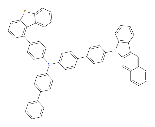 N-([1,1'-biphenyl]-4-yl)-4'-(5H-benzo[b]carbazol-5-yl)-N-(4-(dibenzo[b,d]thiophen-1-yl)phenyl)-[1,1'-biphenyl]-4-amine