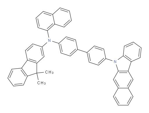 N-(4'-(5H-benzo[b]carbazol-5-yl)-[1,1'-biphenyl]-4-yl)-9,9-dimethyl-N-(naphthalen-1-yl)-9H-fluoren-2-amine