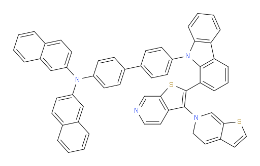 N-(4'-(1-(5'H-[3,6'-bithieno[2,3-c]pyridin]-2-yl)-9H-carbazol-9-yl)-[1,1'-biphenyl]-4-yl)-N-(naphthalen-2-yl)naphthalen-2-amine