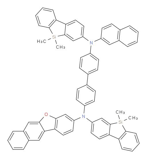 N4,N4'-bis(5,5-dimethyl-5H-dibenzo[b,d]silol-3-yl)-N4-(naphthalen-2-yl)-N4'-(naphtho[2,3-b]benzofuran-3-yl)-[1,1'-biphenyl]-4,4'-diamine