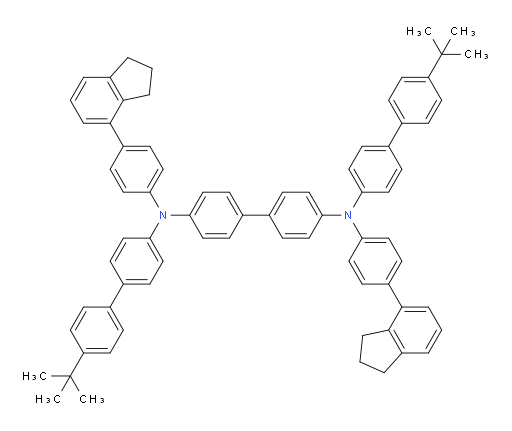 N4,N4'-bis(4'-(tert-butyl)-[1,1'-biphenyl]-4-yl)-N4,N4'-bis(4-(2,3-dihydro-1H-inden-4-yl)phenyl)-[1,1'-biphenyl]-4,4'-diamine