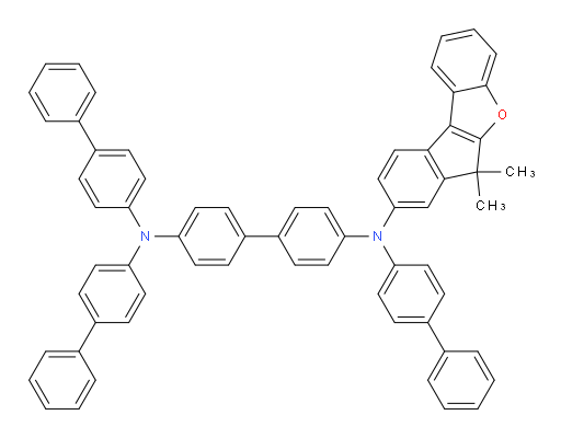 N4,N4,N4'-tri([1,1'-biphenyl]-4-yl)-N4'-(6,6-dimethyl-6H-indeno[2,1-b]benzofuran-8-yl)-[1,1'-biphenyl]-4,4'-diamine