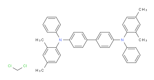 N4,N4'-bis(2,4-dimethylphenyl)-N4,N4'-diphenyl-[1,1'-biphenyl]-4,4'-diamine compound with dichloromethane (1:1)