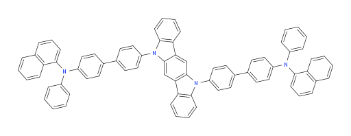 N,N'-(indolo[3,2-b]carbazole-5,11-diylbis([1,1'-biphenyl]-4',4-diyl))bis(N-phenylnaphthalen-1-amine)