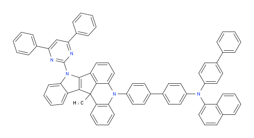N-([1,1'-biphenyl]-4-yl)-N-(4'-(9-(4,6-diphenylpyrimidin-2-yl)-13c-methyl-9,13c-dihydro-5H-indolo[3',2':4,5]cyclopenta[1,2,3-kl]acridin-5-yl)-[1,1'-biphenyl]-4-yl)naphthalen-1-amine