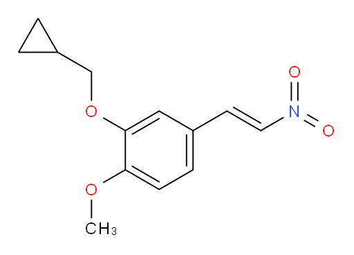 (E)-2-(cyclopropylmethoxy)-1-methoxy-4-(2-nitrovinyl)benzene