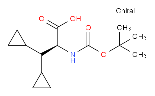(S)-2-((tert-butoxycarbonyl)amino)-3,3-dicyclopropylpropanoic acid