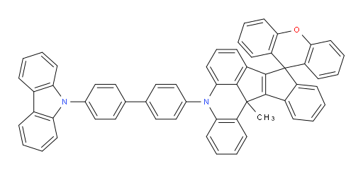 5-(4'-(9H-carbazol-9-yl)-[1,1'-biphenyl]-4-yl)-13c-methyl-5,13c-dihydrospiro[benzo[4,5]pentaleno[1,2,3-kl]acridine-9,9'-xanthene]