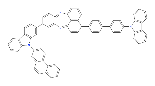 3-(4'-(9H-carbazol-9-yl)-[1,1'-biphenyl]-4-yl)-10-(9-(phenanthren-2-yl)-9H-carbazol-2-yl)-3,10-dihydrobenzo[b]naphtho[1,8-ef][1,4]diazepine