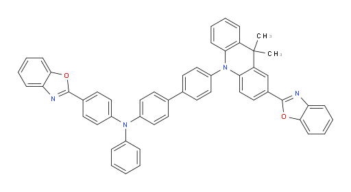 4'-(2-(benzo[d]oxazol-2-yl)-9,9-dimethylacridin-10(9H)-yl)-N-(4-(benzo[d]oxazol-2-yl)phenyl)-N-phenyl-[1,1'-biphenyl]-4-amine