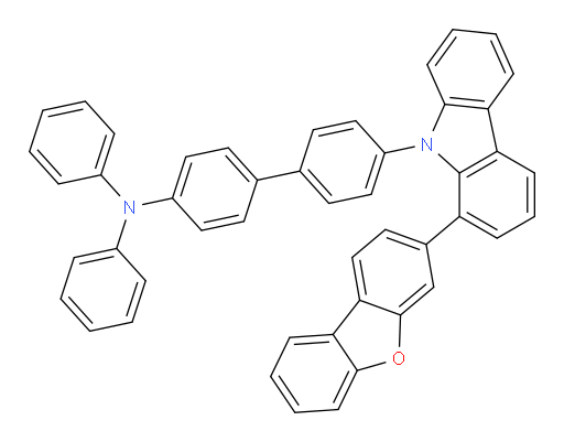 4'-(1-(dibenzo[b,d]furan-3-yl)-9H-carbazol-9-yl)-N,N-diphenyl-[1,1'-biphenyl]-4-amine