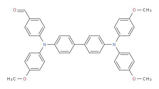 4-((4'-(bis(4-methoxyphenyl)amino)-[1,1'-biphenyl]-4-yl)(4-methoxyphenyl)amino)benzaldehyde