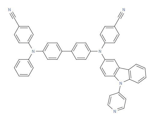 4-((4'-((4-cyanophenyl)(9-(pyridin-4-yl)-9H-carbazol-3-yl)amino)-[1,1'-biphenyl]-4-yl)(phenyl)amino)benzonitrile