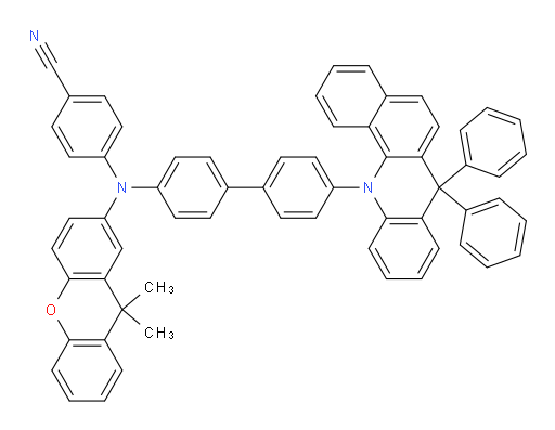 4-((9,9-dimethyl-9H-xanthen-2-yl)(4'-(7,7-diphenylbenzo[c]acridin-12(7H)-yl)-[1,1'-biphenyl]-4-yl)amino)benzonitrile