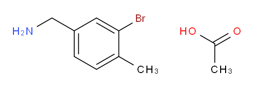 (3-bromo-4-methylphenyl)methanamine acetate
