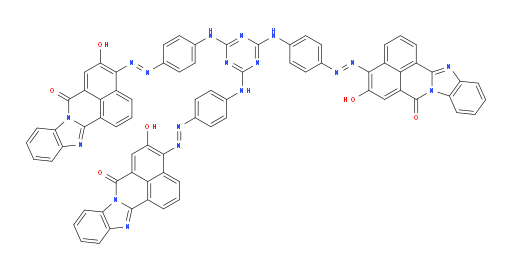4,4',4''-[1,3,5-triazin-2,4,6-triyltris(imino-4,1-phenyleneazo)]tris[5-hydroxy-7H-Benzimidazo[2,1-a]benzo[de]isoquinolin-7-one