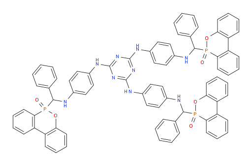6,6',6''-(((((1,3,5-triazine-2,4,6-triyl)tris(azanediyl))tris(benzene-4,1-diyl))tris(azanediyl))tris(phenylmethylene))tris(6H-dibenzo[c,e][1,2]oxaphosphinine 6-oxide)