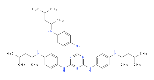 N2,N4,N6-tris(4-((4-methylpentan-2-yl)amino)phenyl)-1,3,5-triazine-2,4,6-triamine