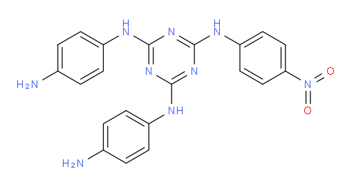 N2,N4-bis(4-aminophenyl)-N6-(4-nitrophenyl)-1,3,5-triazine-2,4,6-triamine