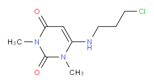 6-((3-chloropropyl)amino)-1,3-dimethylpyrimidine-2,4(1H,3H)-dione