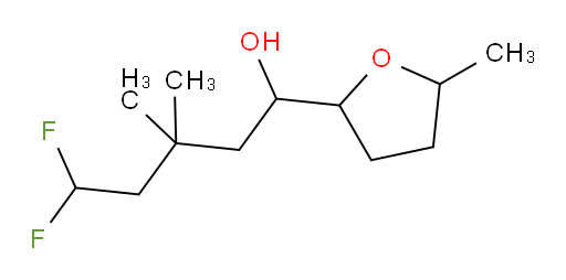 5,5-difluoro-3,3-dimethyl-1-(5-methyltetrahydrofuran-2-yl)pentan-1-ol