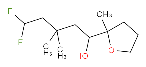 5,5-difluoro-3,3-dimethyl-1-(2-methyltetrahydrofuran-2-yl)pentan-1-ol