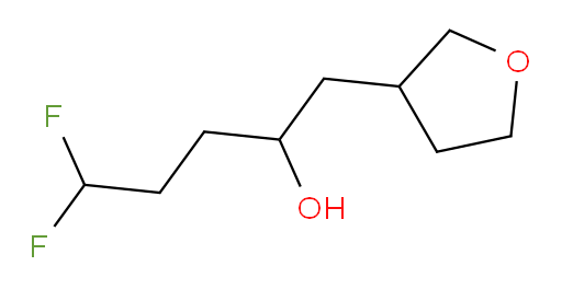 5,5-difluoro-1-(tetrahydrofuran-3-yl)pentan-2-ol