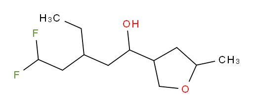3-ethyl-5,5-difluoro-1-(5-methyltetrahydrofuran-3-yl)pentan-1-ol