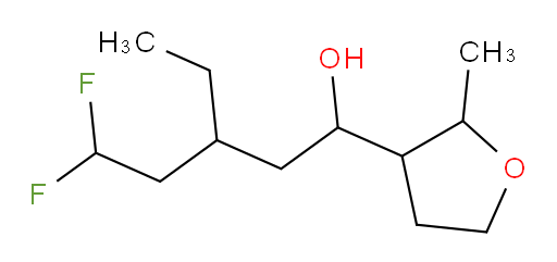 3-ethyl-5,5-difluoro-1-(2-methyltetrahydrofuran-3-yl)pentan-1-ol
