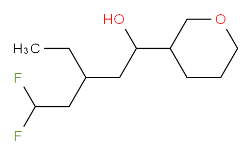 3-ethyl-5,5-difluoro-1-(tetrahydro-2H-pyran-3-yl)pentan-1-ol