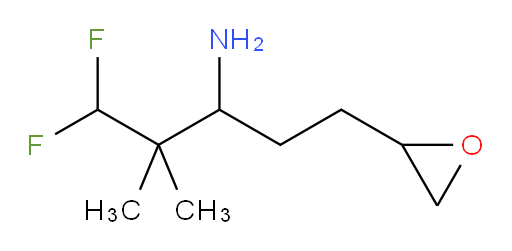 1,1-difluoro-2,2-dimethyl-5-(oxiran-2-yl)pentan-3-amine
