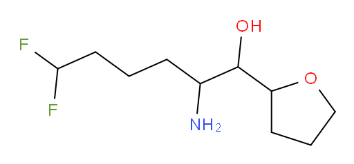 2-amino-6,6-difluoro-1-(tetrahydrofuran-2-yl)hexan-1-ol